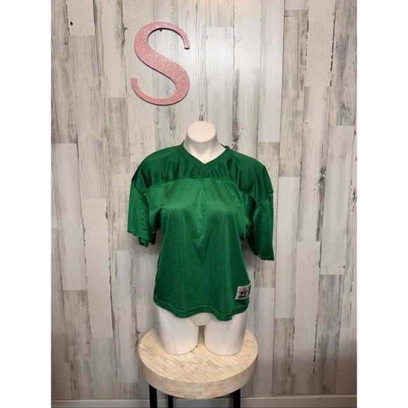 Alleson Athletic Green Mesh Football Jersey | Youth L/XL Fits Women’s Small - Picture 1 of 6